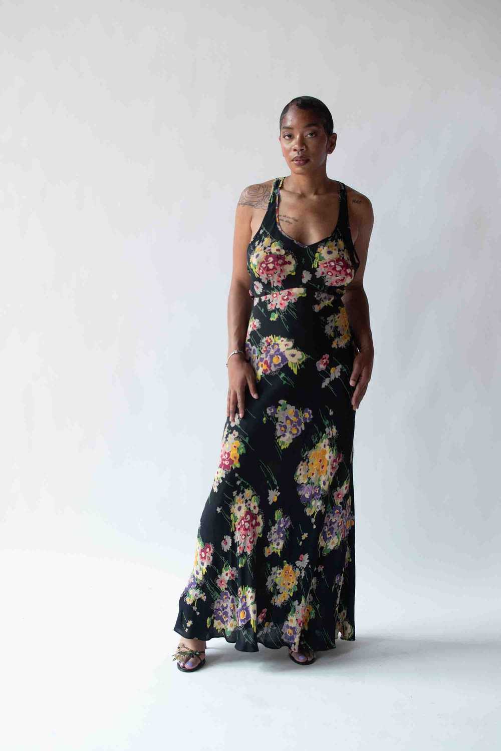 1990s Floral Print Dress | Betsey Johnson - image 1