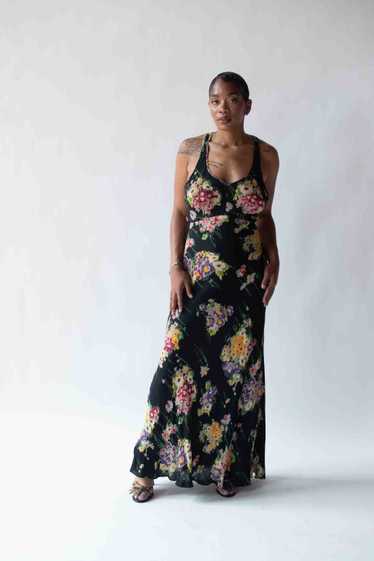 1990s Floral Print Dress | Betsey Johnson - image 1