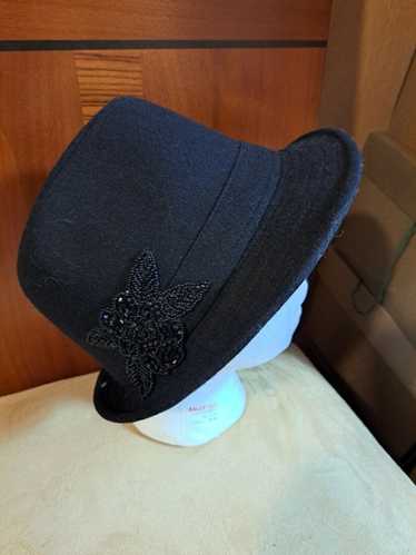 Vintage Women's Ladies Black Cloche Hat Vintage