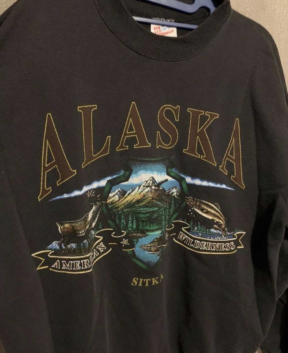 Hanes × Vintage 90’s Hanes Alaska Crewneck - image 2