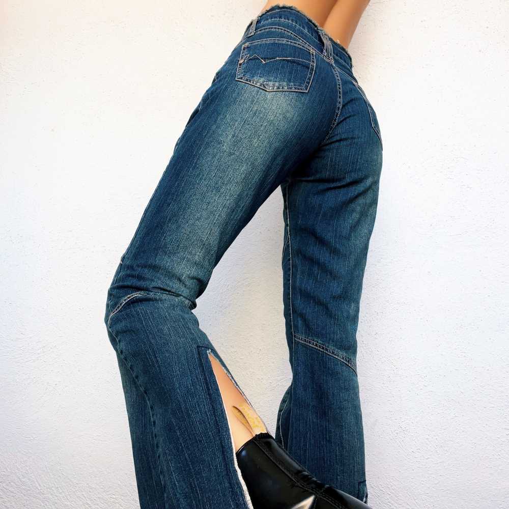 Early 2000s Stitched Detail Jeans - Small - Gem