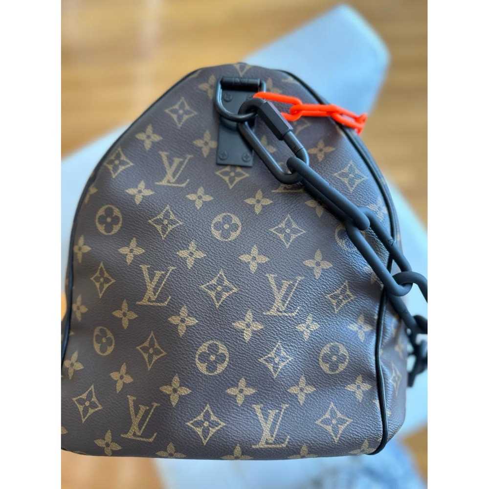 Louis Vuitton Keepall leather weekend bag - image 5
