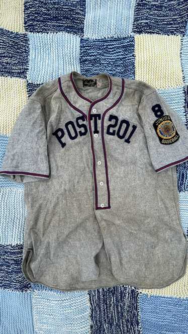 True Vintage Wool Flannel 1940's Baseball Jersey From 