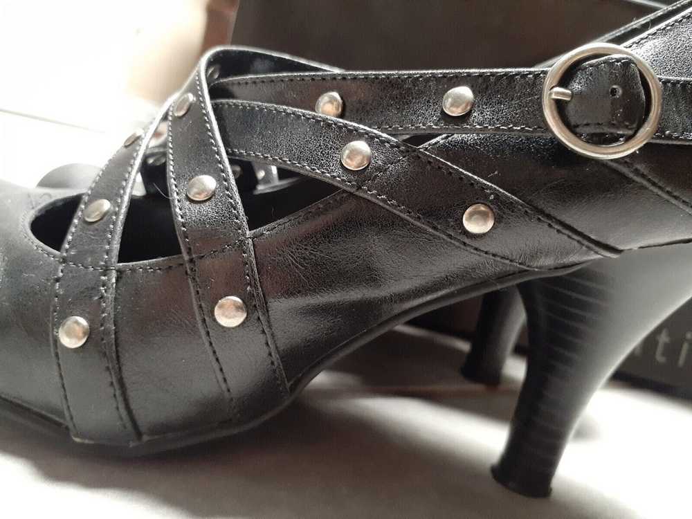 Vintage attention high heels Jassi size 9 black f… - image 1