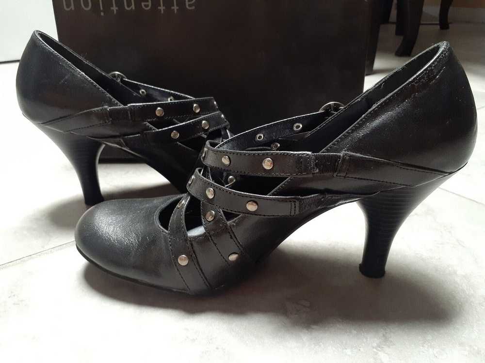 Vintage attention high heels Jassi size 9 black f… - image 3