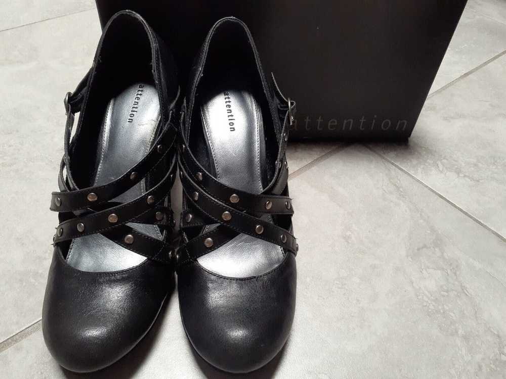 Vintage attention high heels Jassi size 9 black f… - image 4