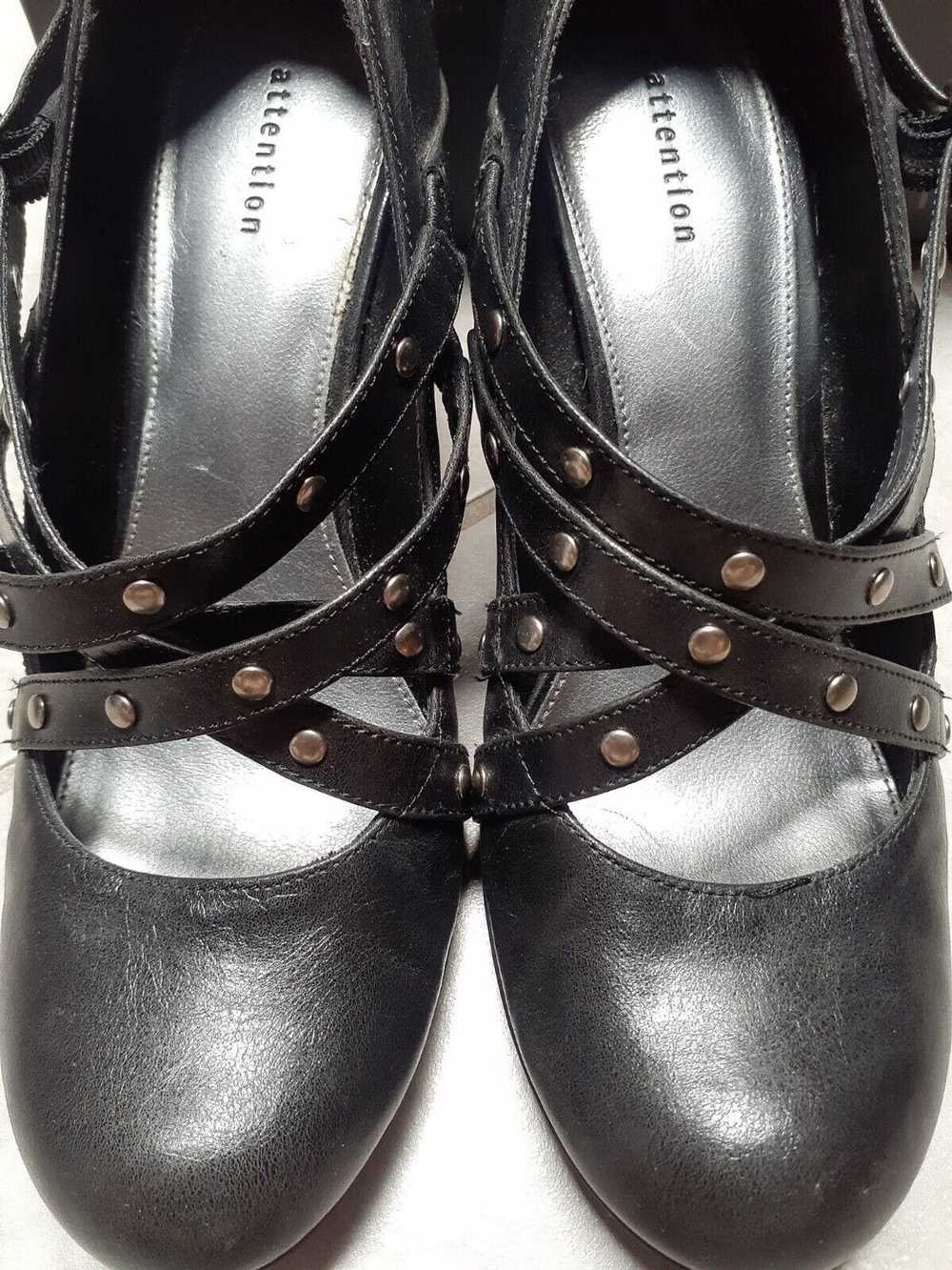 Vintage attention high heels Jassi size 9 black f… - image 5