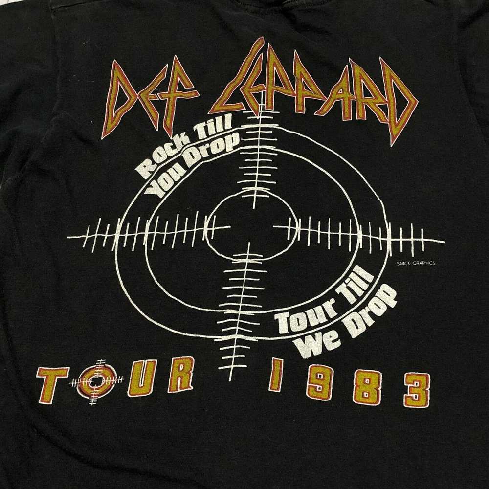 Screen Stars Vintage 1983 Tour Def Leppard T Shir… - image 5