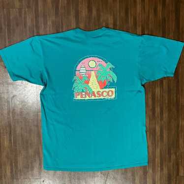 Jerzees Vintage 90s Puerto Peñasco Mexico T-shirt - image 1