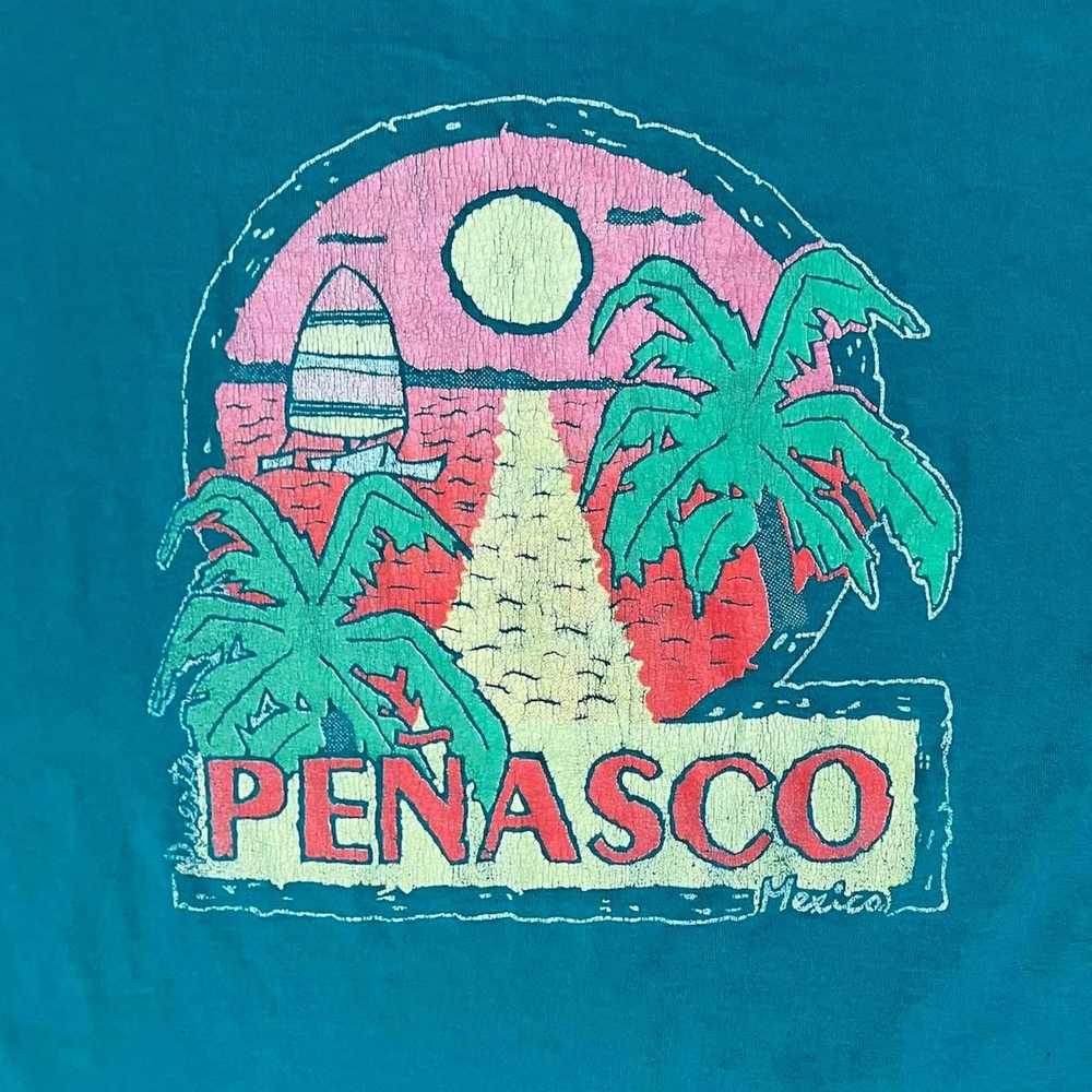 Jerzees Vintage 90s Puerto Peñasco Mexico T-shirt - image 6