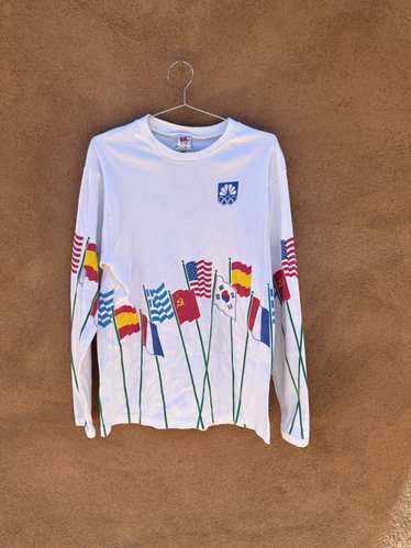 NBC 1988 Seoul Olympics Flag T-shirt