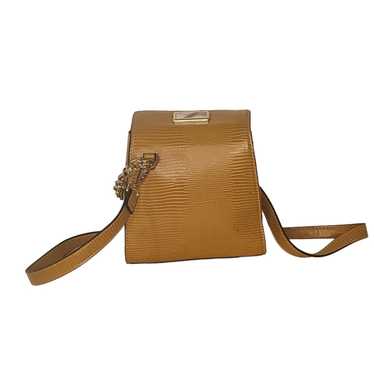 Topshop Topshop Brown Leather Chain Crossbody Bag… - image 1