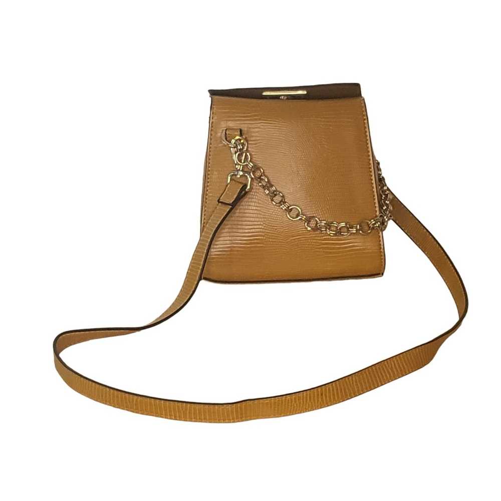 Topshop Topshop Brown Leather Chain Crossbody Bag… - image 2