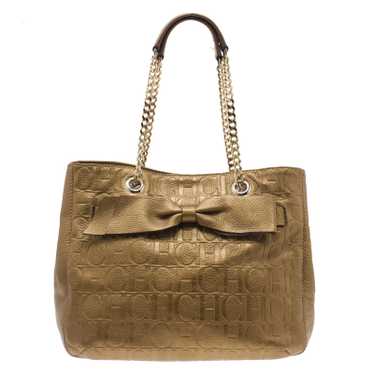 Carolina Herrera handbag Beige Cloth ref.55016 - Joli Closet