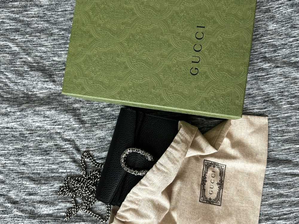 Gucci Gucci Dionysus Leather Super Mini Bag - image 8