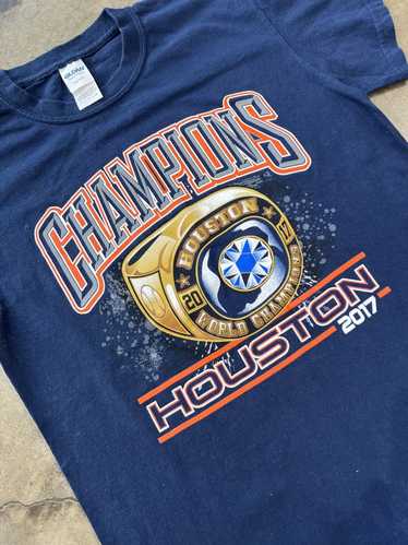 Houston Astros 2017 World Series Champions Locker Room T-Shirt S / Orange by Fan Shop Today
