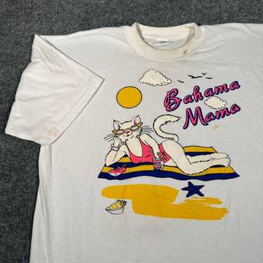 Vintage 90's morning people slapped cartoon cat funny pink cropped