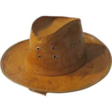 Tooled Leather Hat