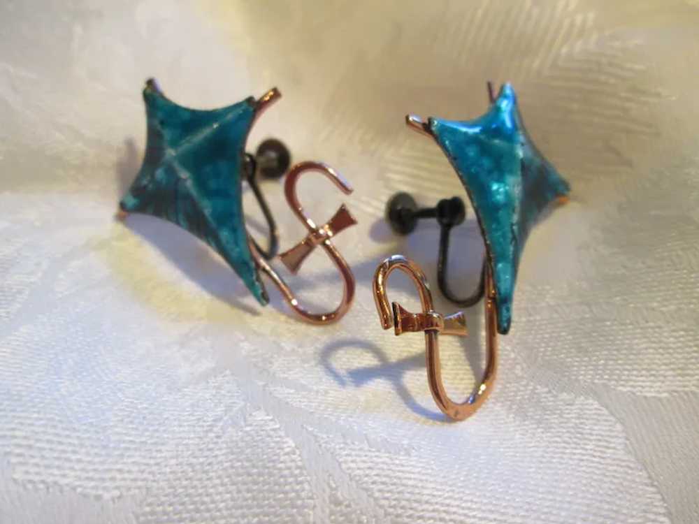 Matisse Renoir Blue Enamel "Kite" Brooch Pin and … - image 7