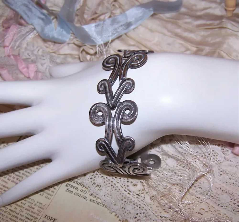 Made in Mexico Mexican Sterling Silver Link Brace… - image 5