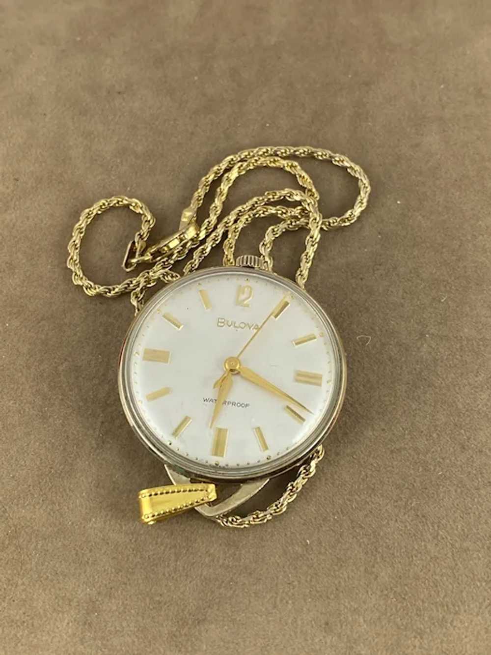 Vintage Working 1965 M5 Bulova Pendant or pocket … - image 2