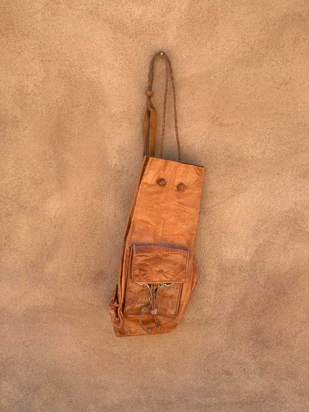 Amazing Leather Backpack Purse - image 1