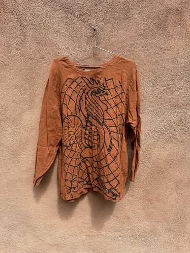 Linen Rooster Blouse - Click by Color Me Cotton