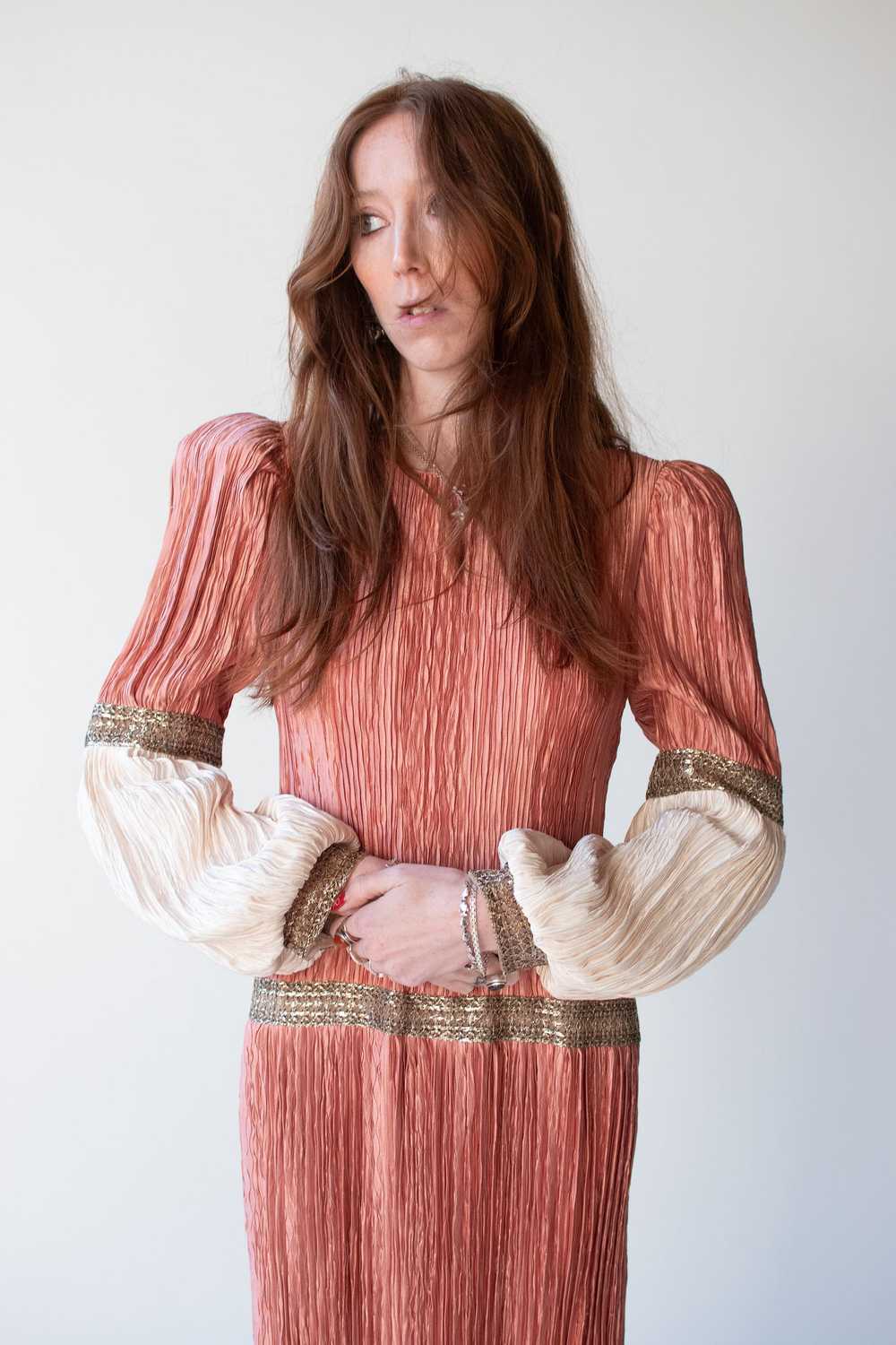 1980s Plisse Dress | Mary McFadden - image 2