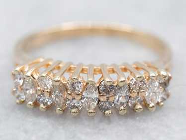Multi Cut Diamond Encrusted Band Ring - image 1