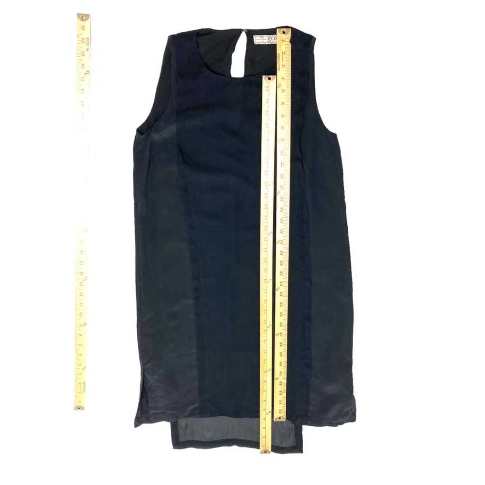 GOSilk Black Tissue Silk Dress (S) - image 5