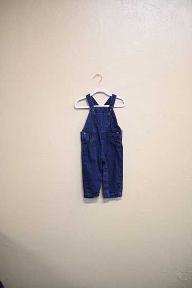 DARK WASH JEAN OVERALLS (12 MO)