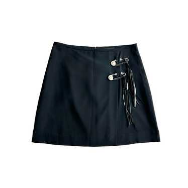 Versace Versus Versace Safety Pin Black Mini Skirt