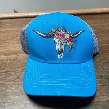 Other Arcadian Outfitters Blue Hate with Bull/Cat… - image 1