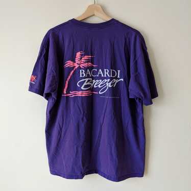 Vintage 90s Breezer By Bacardi T Shirt Sz XL Blue Made in USA