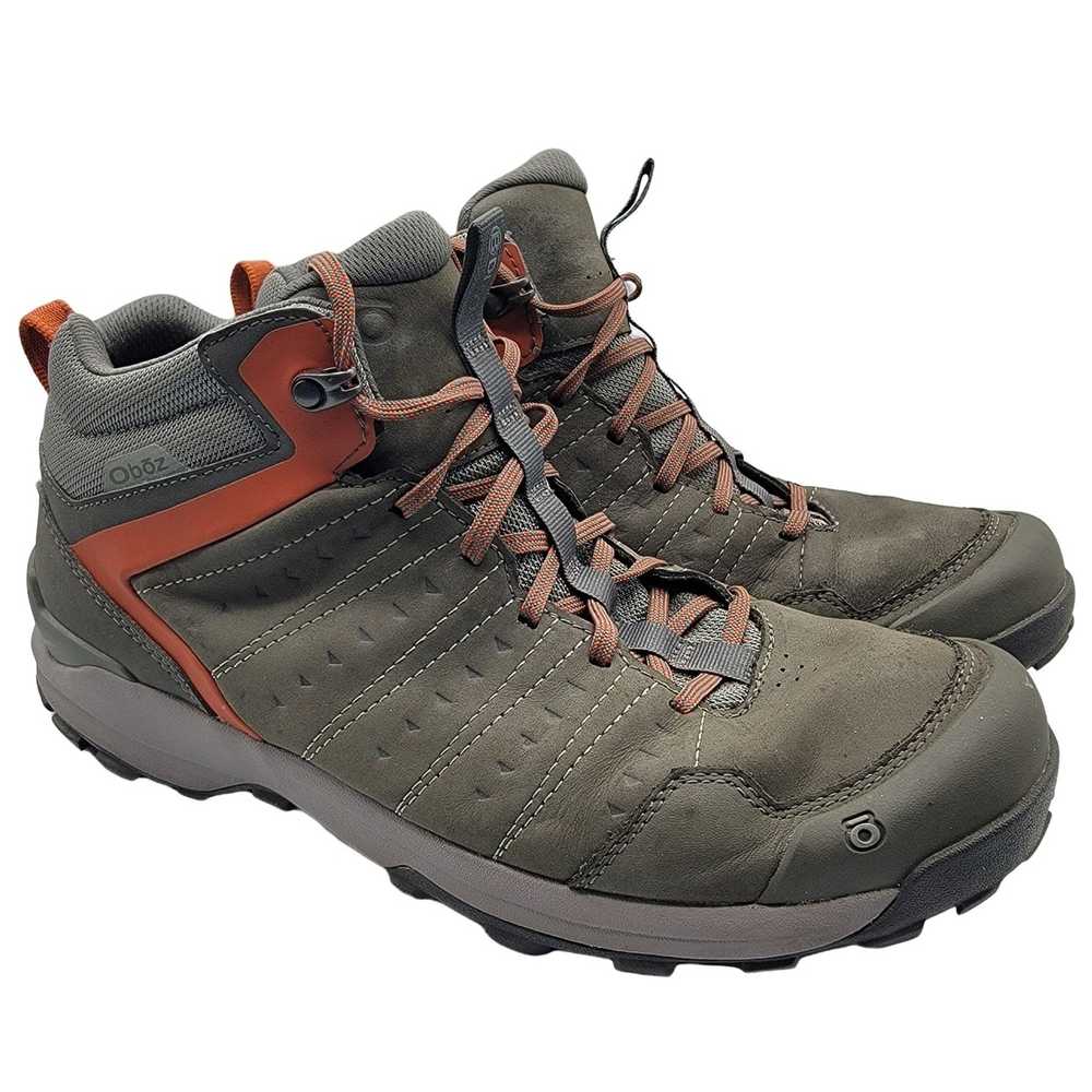 Other Oboz Sypes Mens 12 Gray Hiking Boots Mid Le… - image 1