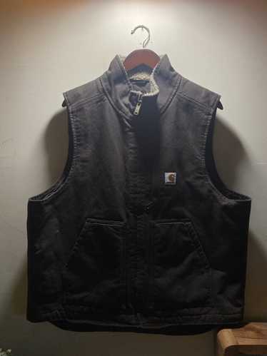 Carhartt Brown Carhartt Sherpa Lined Vest