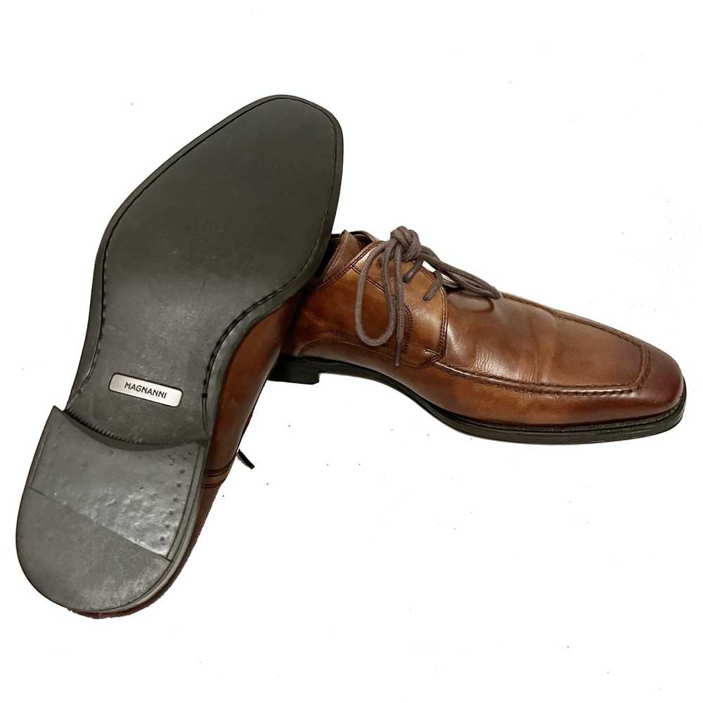 Magnanni $399 MAGNANNI Men's Brown Leather Derby - image 6