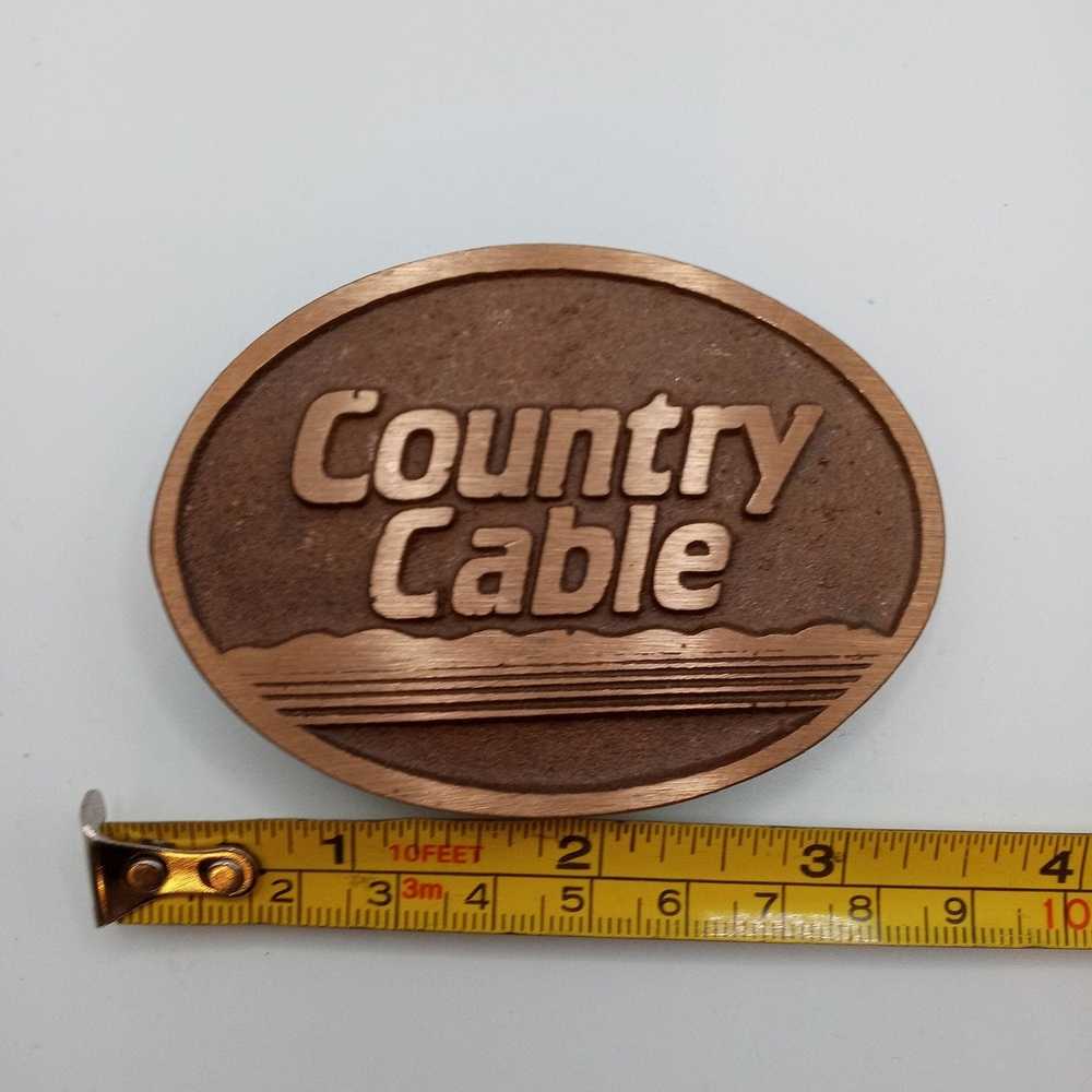 Vintage Country Cable Belt Buckle Vintage Cowboy … - image 4