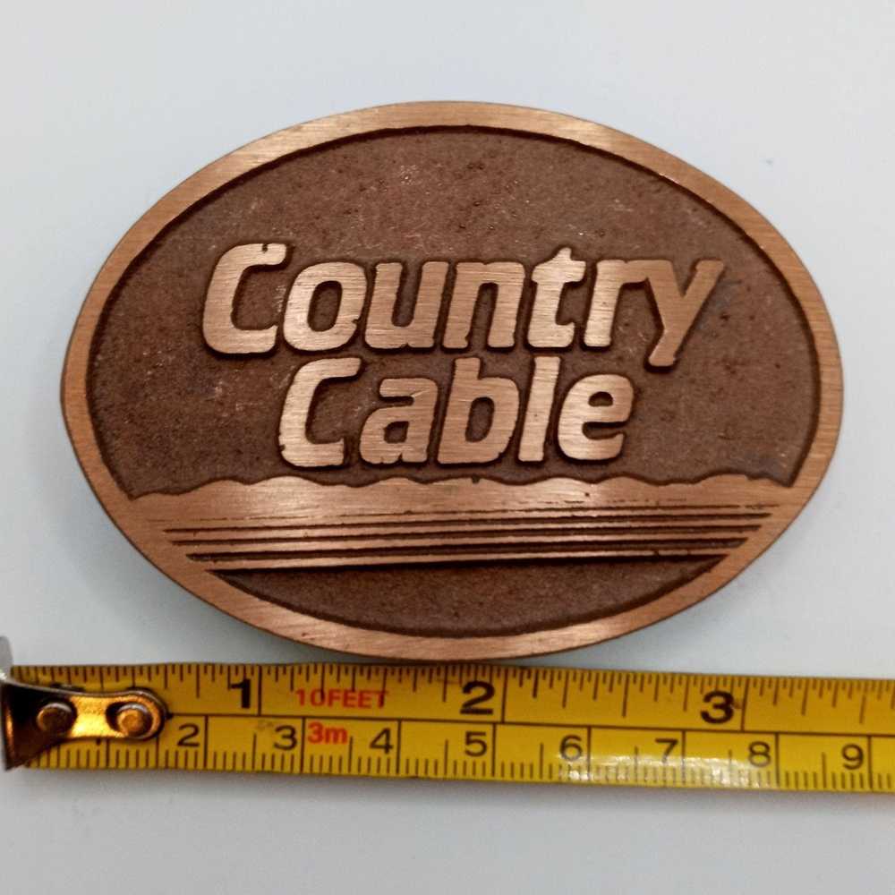 Vintage Country Cable Belt Buckle Vintage Cowboy … - image 5