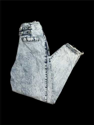 Vintage 90s Nuovo Acid Wash Buckle Back Jeans