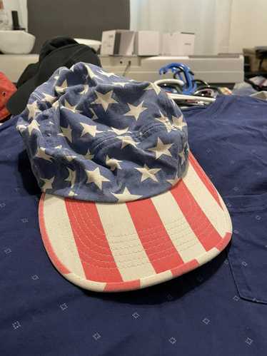 Brewers Washed Navy Classic American Flag Bling Hat With 