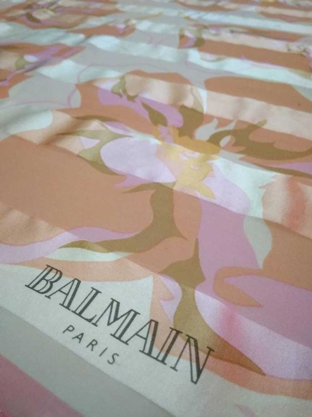 Balmain 🔥Balmain Paris Silk Scarf Muffler Shawl … - image 2