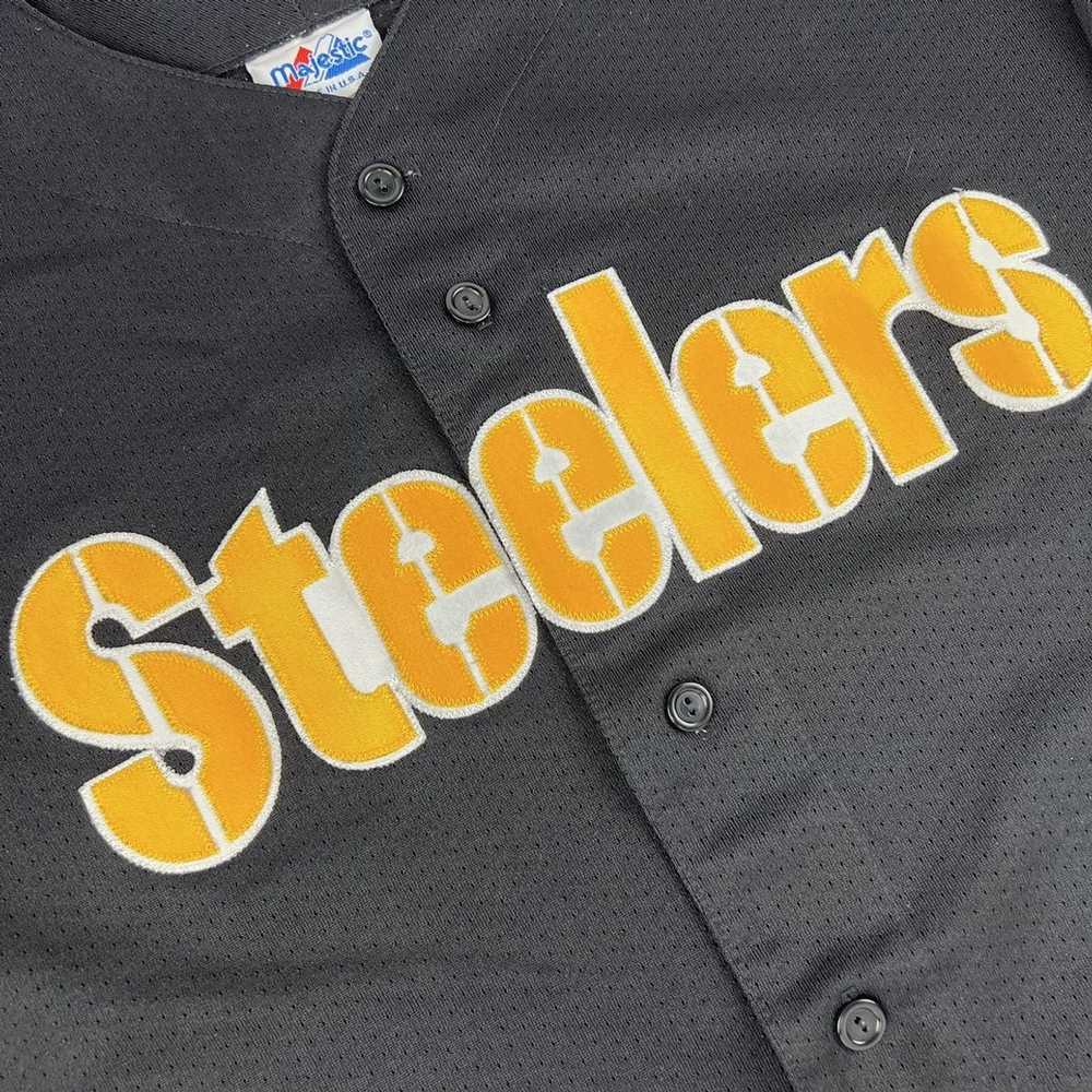 Majestic Pittsburgh Steelers Majestic Baseball Je… - image 2