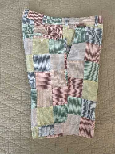 Brooks Brothers Multi-Color Seersucker Stripe Patc