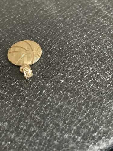 Gold × Streetwear 10k Solid Gold Basketball Pendan
