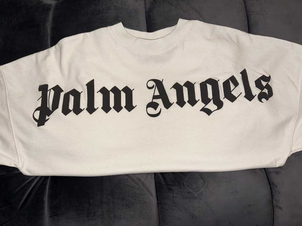 Palm Angels logo print high neck T-shirt - image 6