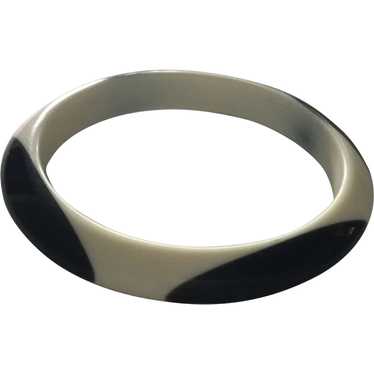 French Bakelite Oblong Dot Bracelet