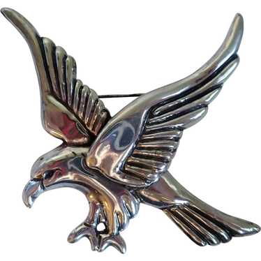 *Vintage Early MEXICO Sterling Eagle Large Pin Bro