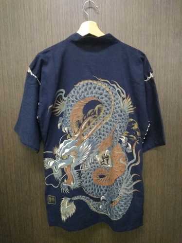 Japanese Brand × Kimono Japan Dragon × Sukajan T … - image 1