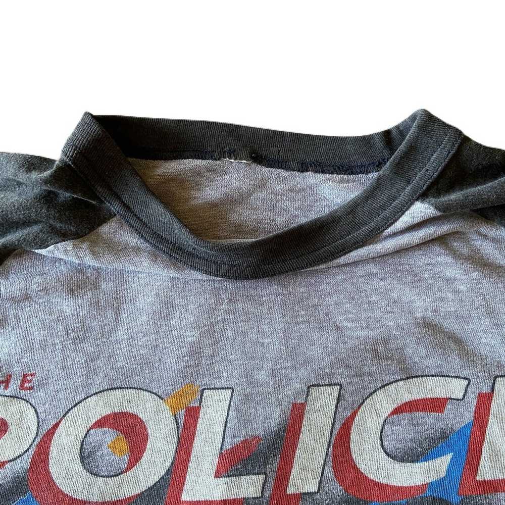Vintage The Police North America 1983-1984 Raglan… - image 4